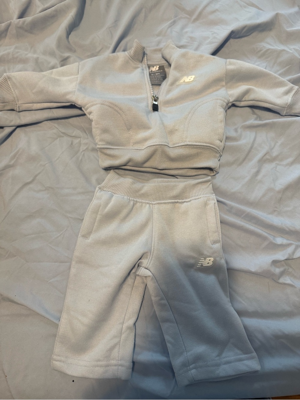 New Balance Gray Kids 2-Piece Pajama Set